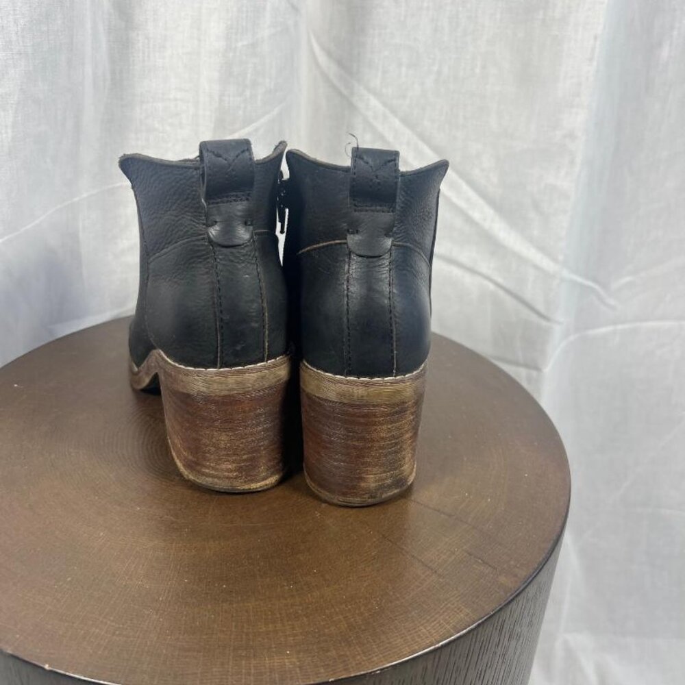 Crown Vintage Hashel Ankle Boots in Black Leather - Size 6 - Picture 5 of 9